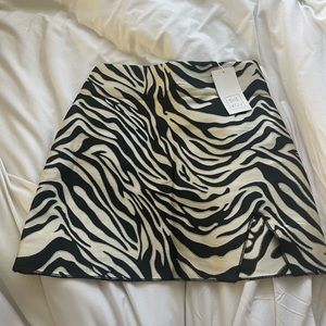 Brand new zebra skirt